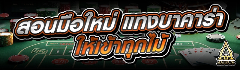 สอนมือใหม่ แทงบาคาร่า ให้เข้าทุกไม้